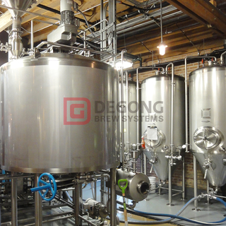 Stainless Steel 2000L Industrial Beer Brewing Equipment DEGONG