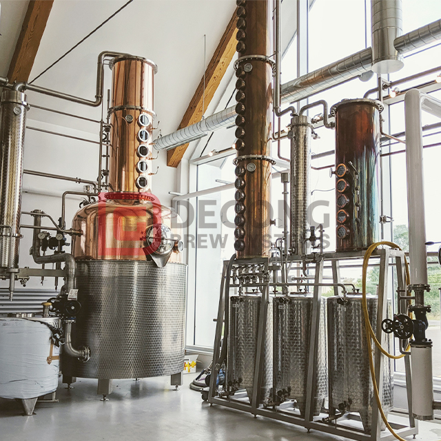300L/500L/1000L Micro Column Still Copper Vodka Whiskey Distillery Alcohol Distilling Machine