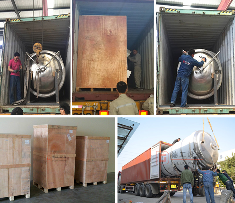Loading and unloading of beer brewing equipment