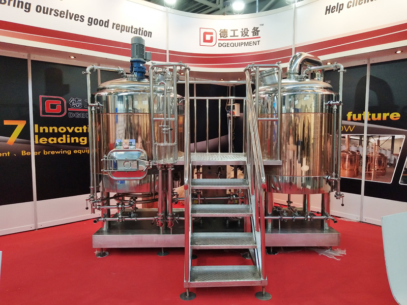 copper 2-vessel beer brewhouse