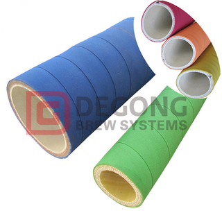 2 4 Inch 20Bar EPDM Elastic Food Grade Silicone Rubber Hose Tubing for Conveying Brewery Beverage Milk Beer