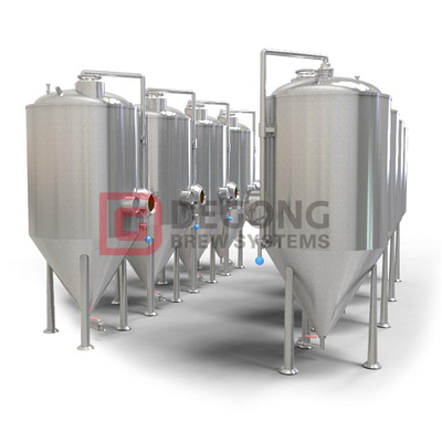 500L 1000L Fermentation Tanks Double Stacked Jacketed Fermenter Supplier