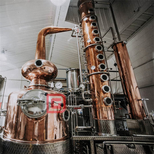 Spirits Distillery 1000L copper vodka gin whisky brandy distillery equipment for distilling alcohol 