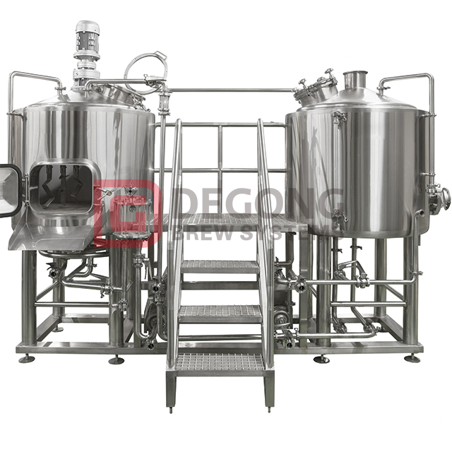 500L 2 Vessel Beer Brewing Equipment Micro Brewpub Turnkey Brewery System 