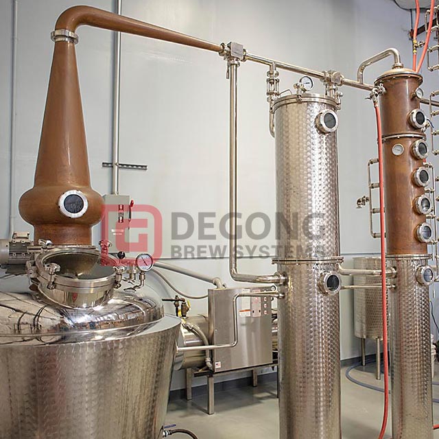 2000L Commercial Distillery Copper Column Still Alcohol Vodka Distilling Equipment Alembic