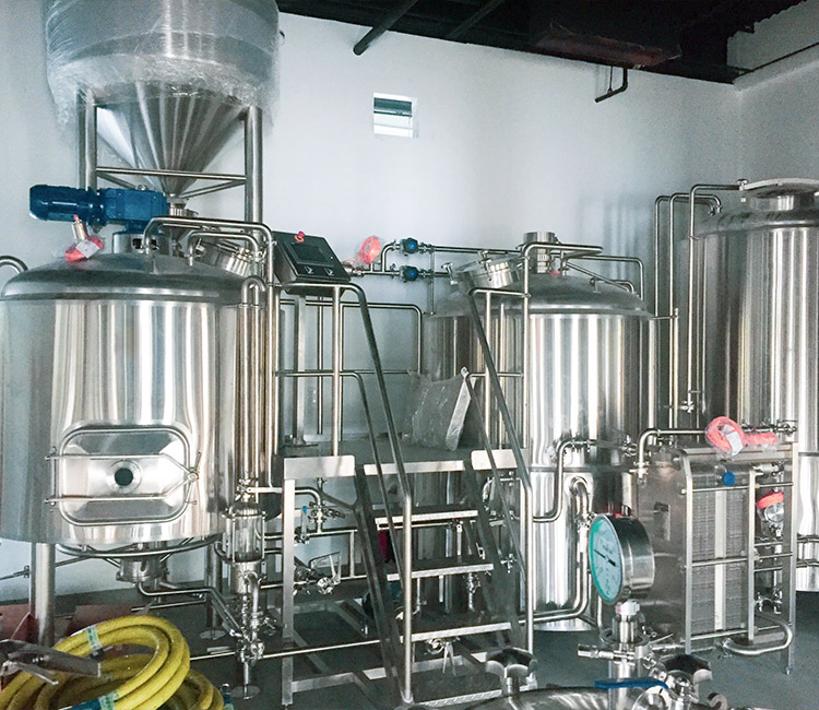 The process of brewing with beer equipment