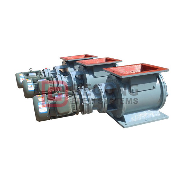 DN220 Square Steel Impeller Star Discharger Electric Rotary Valve Feeder Fan Air Shutoff