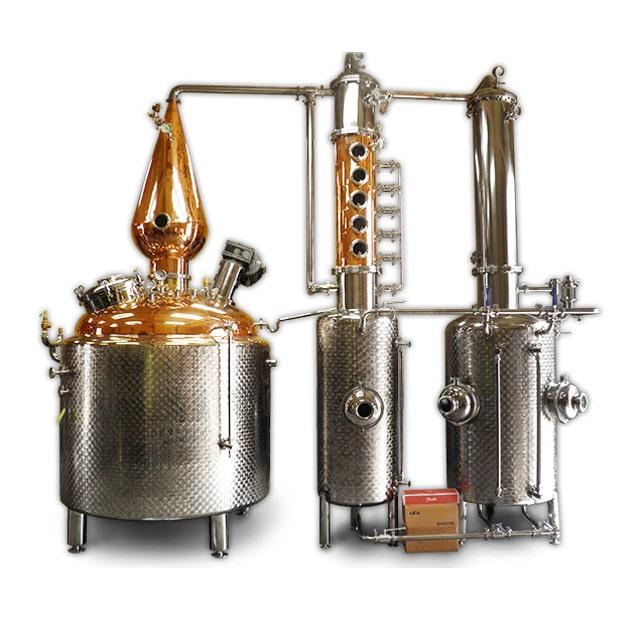 300L 500L Small Distiller Electric Heating Copper Alcohol Distillation Equipment Craft Distillery Machine for Any Type Liquor