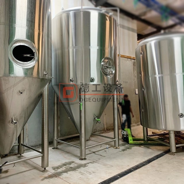  Stainless steel double wall side manhole jacketed beer fermentation tank 500-1000L-2000l popular size