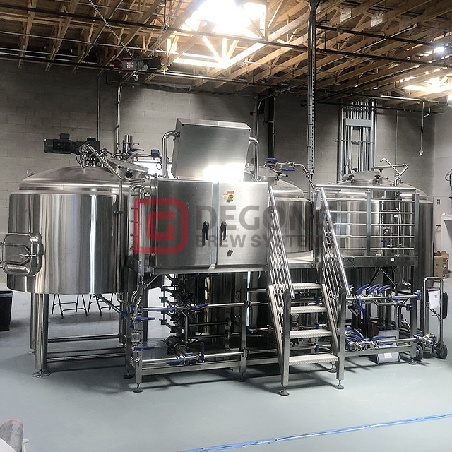 20HL 2000L Commercial Brewing Equipment 3 Vessels Brewhouse Turnkey Brewery System