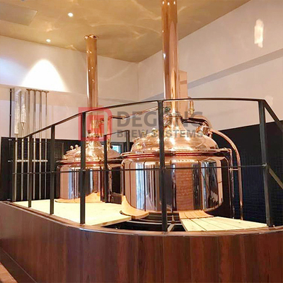 500L Red Copper Hotel Beer Brewing Equipment Brewhouse for Sale