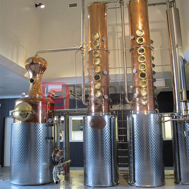 1000L Copper Continuous Distiller Alcohol Vodka Whiskey Column Still Commercial Distillery