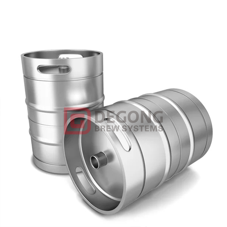 Storing beer in beer kegs