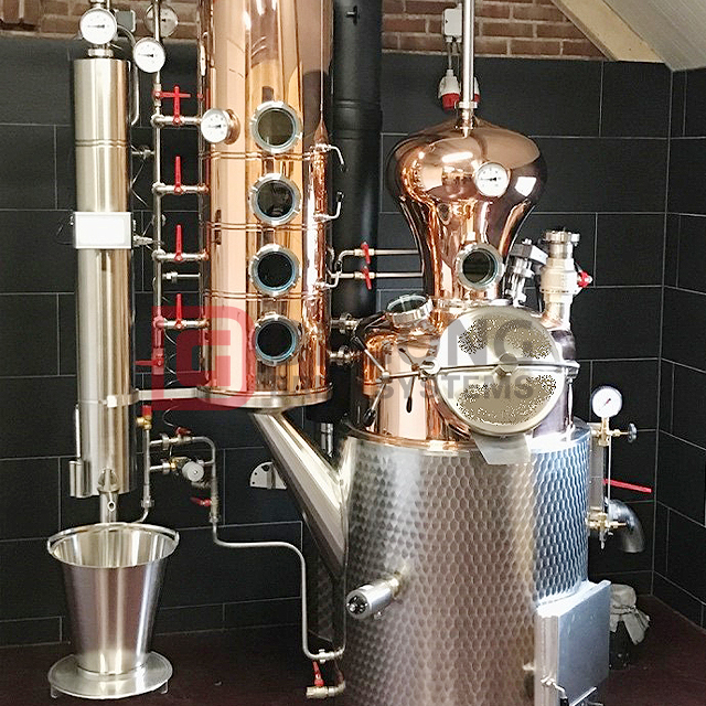300L Copper Moonshine Still Alcohol Distillation Equipment Spirits Distiller for Sale