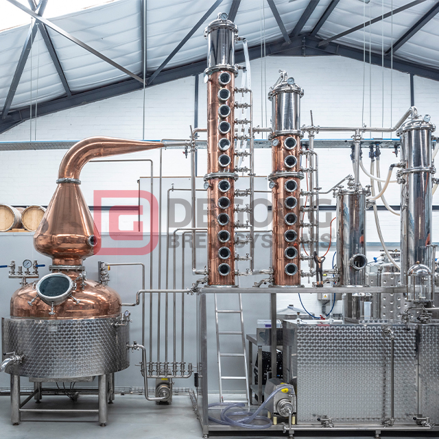 Craft Distillery Equipment 500L Electric Heating Copper Alcohol Distillation Still Column Distiller
