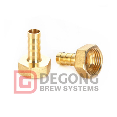1/4 O.D 1/8 Npt Male High Precision Brass Connector Hose Barb Fittings Female Adapter