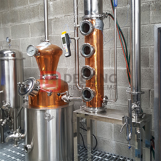 500L Micro Gin Distillery Alcohol Distilling System Copper Distillation Machine