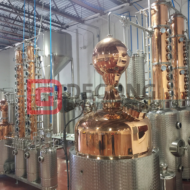 500L handcrafted Copper pot stills and columns for the Distilled Spirits industry 