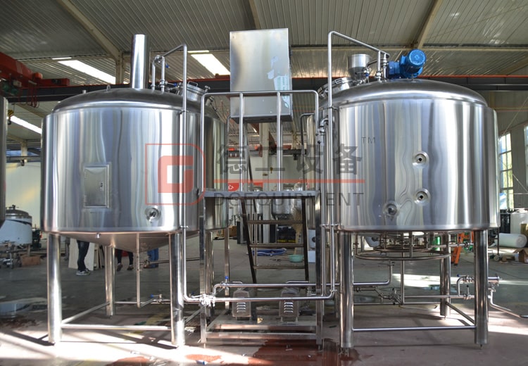 2-vessel beer brewhouse with mash/lauter tank+boiling/whirlpool tank