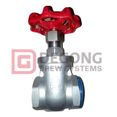 3/4 inch DN20 threaded 304 stainless steel solenoid valve economical and durable two-way flow manual rotary gate valve