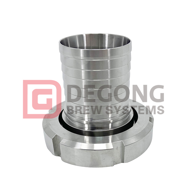 Stainless Steel High Pressure Hose Adapter with Round Nut