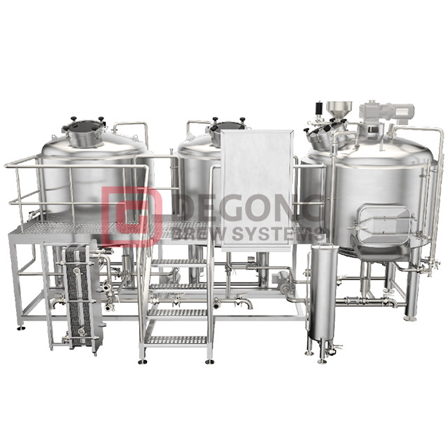 1000L 3-vessel Brewhouse Commercial Beer Brewery Equipment Hot Sale Brewing System