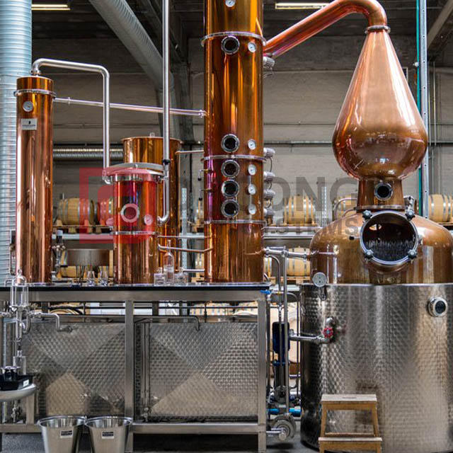 2000L Copper Alcohol Still Spirits Vodka Distillery 96% Ethanol Distillation Equipment 