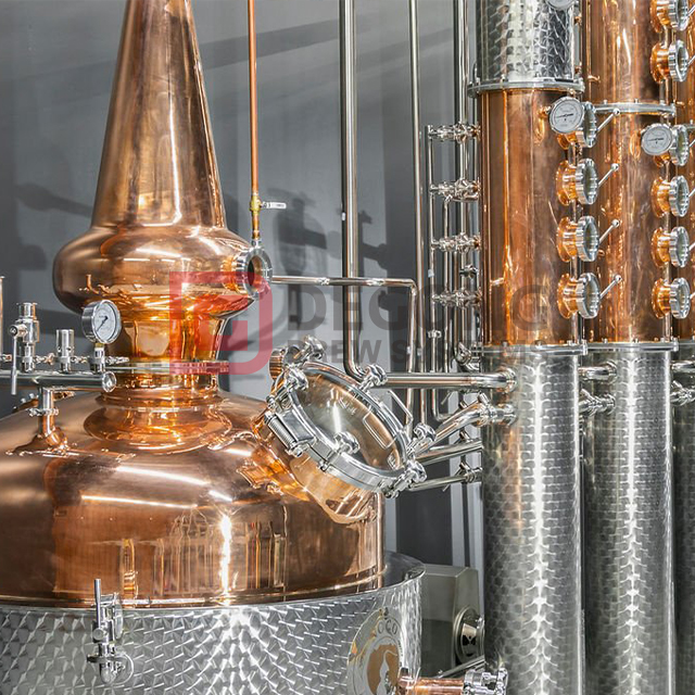 1000L Copper Distillery Equipment Vodka Gin Distiller Whisky Brandy Distillation Equipment 