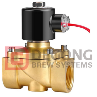 1/2inch DC 24v Automatic Drain Valve High Pressure Solenoid Valve Brass Can Be Used for Brewing Equipment