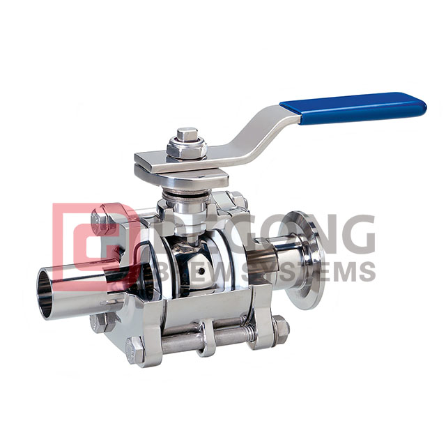 Clamp/Weld/Thread/ Flange Stainless Steel Sanitary Ball Valve with Encapsulated Gasket 
