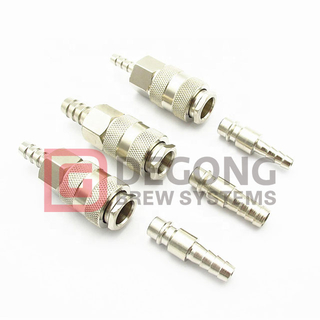 6mm 8mm 10mm 12mm Hose Barb Pneumatic Fitting EU US Type Air Line Quick Coupling Connector Coupler Adapter For Air Compressor