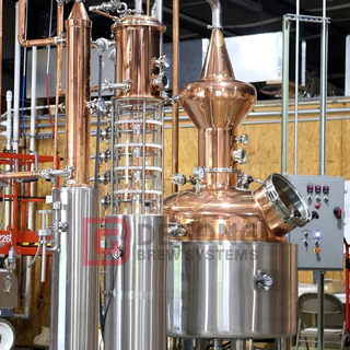 Copper Column Still 500L High Quality Spirits Distillation Equipment Micro Distillery with Gin Basket
