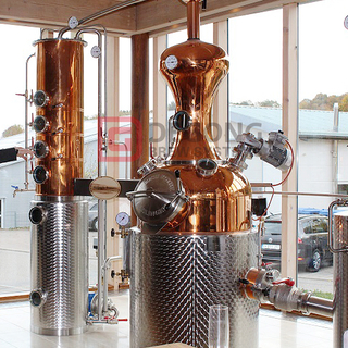 Hot Sale Copper Distillation Equipment 1500L/396 Gallon Rum Whiskey Copper Alcohol Distiller