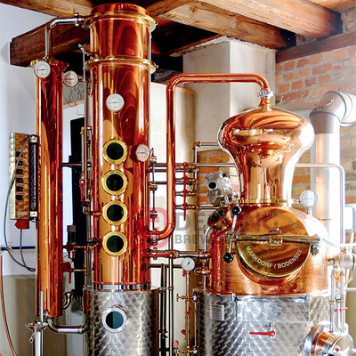500L Professional Customization Red Copper Electric Alcohol Distiller for Sale
