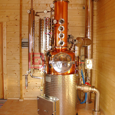 200L Distillation Tower Single Boiler System Alcohol Distillation Equipment