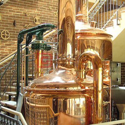 15BBL Red Copper Beer Equipment DEGONG 2-50BBL Brewhouse for Sale