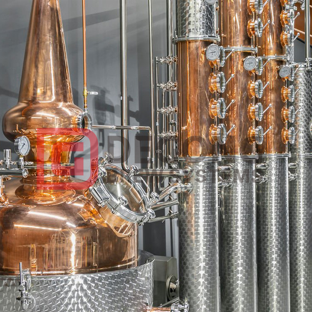 Alcohol Distillation Machine Copper Distillation Unit 1000liter Spirits Distillery System