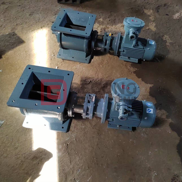 DN170 Star Discharger Valve | Sealed Air Lock Valve | Fan Shut-Off for Fine Particle Powder | Rotary Air Shut-Off Device
